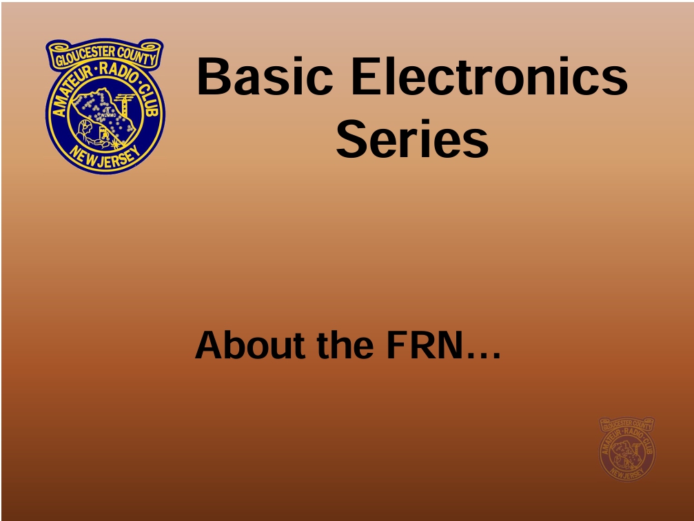 Image of the FRN Slideshow cover page